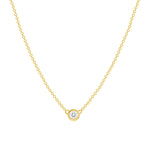 Diamond Bezel Necklace