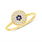 Round Evil Eye Ring (flower)