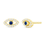 Diamond Evil Eye Earring