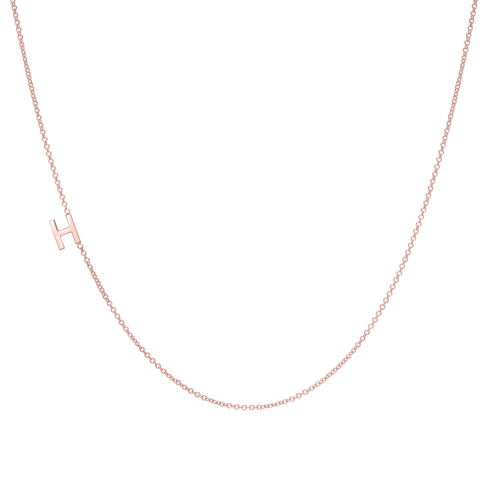 Asymmetrical Initial Necklace