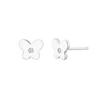 Diamond Butterfly Studs