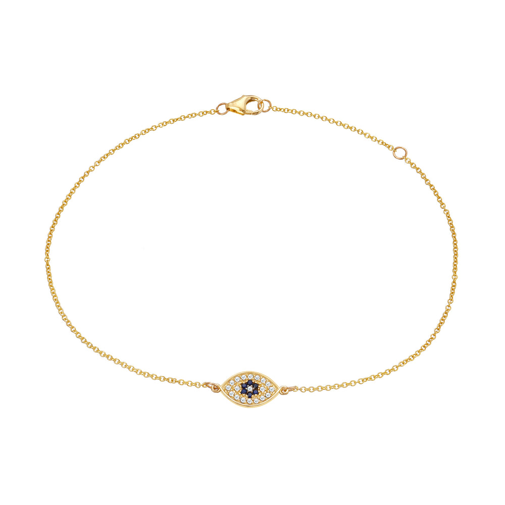 Diamond Evil Eye F. Bracelet