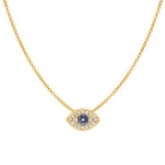 Diamond Evil Eye Necklace