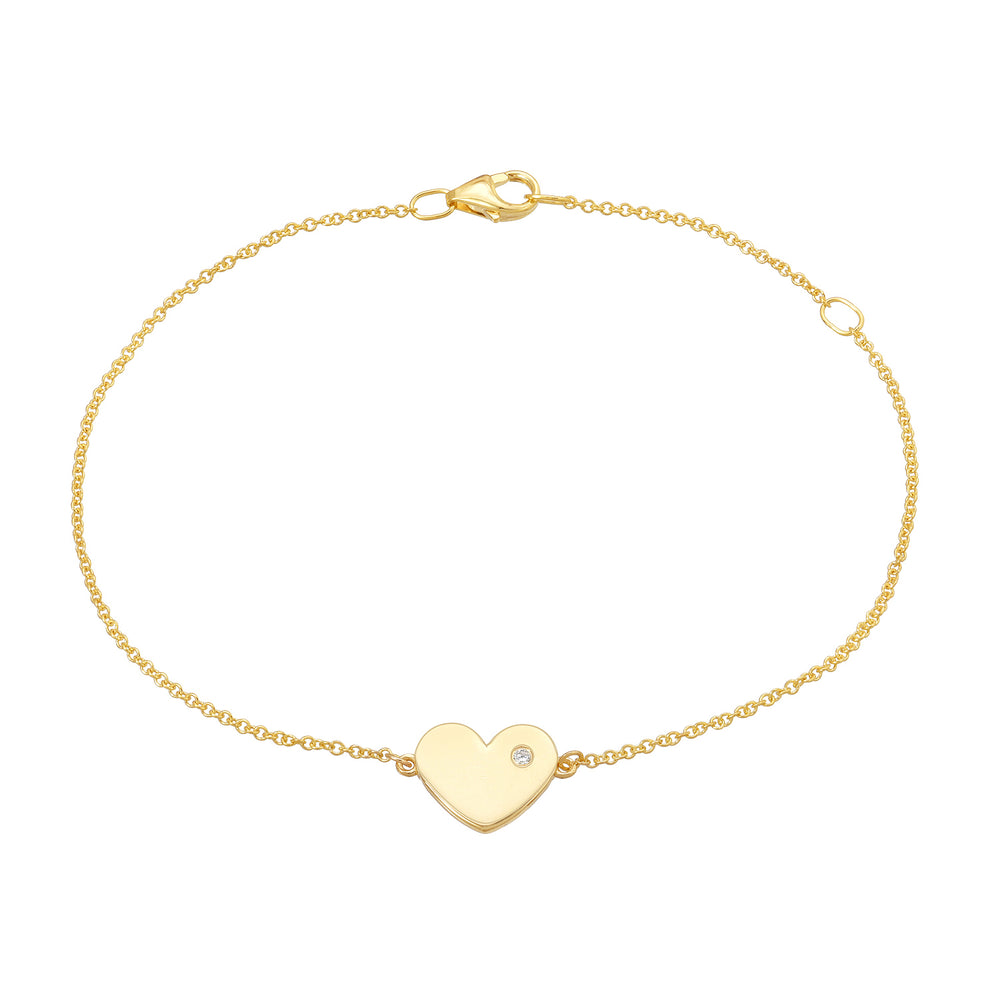 Diamond Heart Bracelet B.