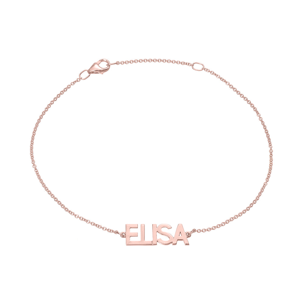 Linear Name Bracelet