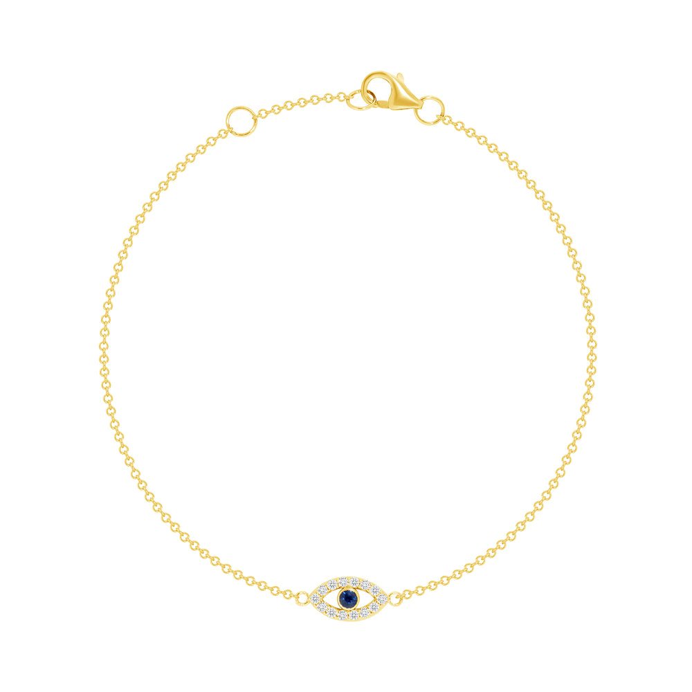 Diamond Evil Eye Bracelet