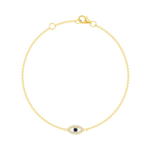 Diamond Evil Eye Bracelet