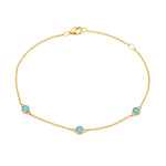 Turquoise 3 Stones Bracelet