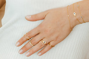 Diamond 3 Evil Eye Bracelet