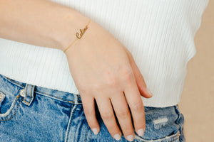 Cursive Name Bracelet
