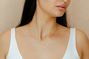 Diamond Bezel Necklace