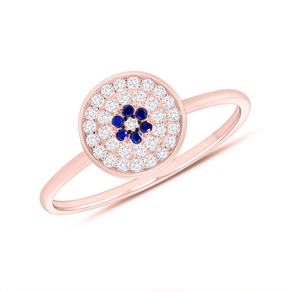 Stylish Evil Eye Ring for Women & Girl - Promise Free Size Finger Ring