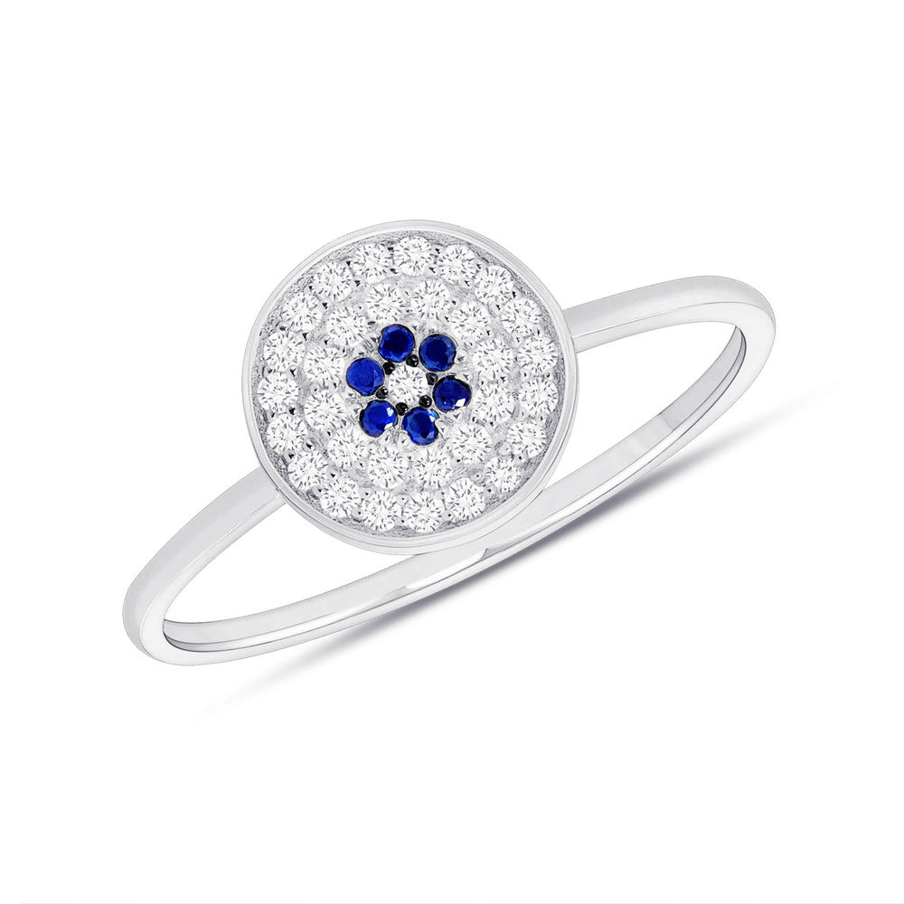 Round Evil Eye Ring (flower)