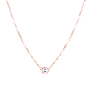 Diamond Bezel Necklace