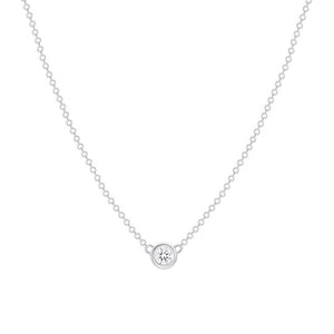 Diamond Bezel Necklace